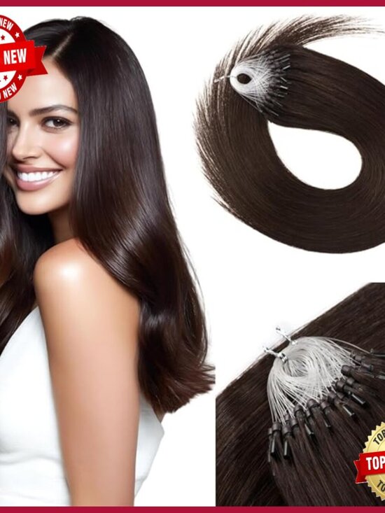 24 Inch Human Hair Microlink Extensions 50g Pack Long Micro Loop